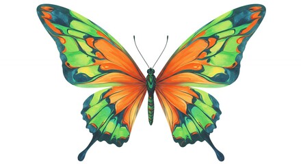 Colorful butterfly illustration