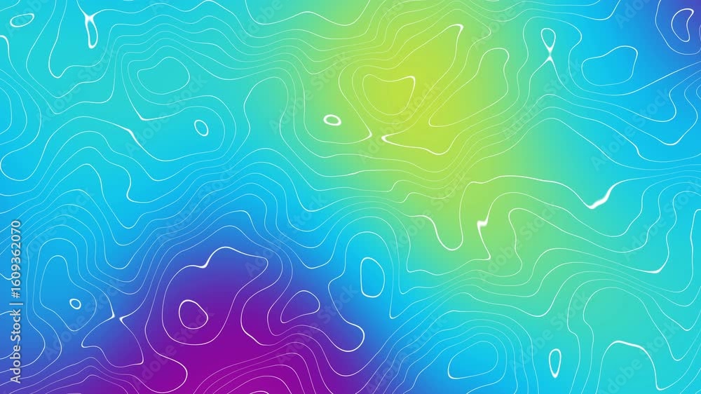 Poster curved wavy lines tech futuristic motion background. dynamic abstract line waving loop line. metaver