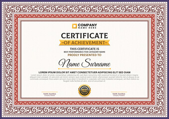 Certificate of Achievement, modern certificate for all types clients, luxury, certificate, top trending element, eps 