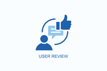 User Review Icon Or Logo Isolated Vector Illustration