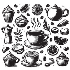 Assorted Coffee Products on Rustic Tabletop

Coffee Beans, Ground Coffee, and Brewing Essentials

Flat Lay of Premium Coffee Products and Packaging

Artisan Coffee Selection – Beans, Cups, and Tools