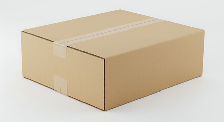 Secure cardboard box ready for shipping your goods, products, or belongings across the country