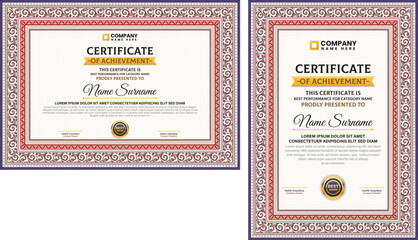 Certificate of Achievement in Reaching Defined Organizational Milestones