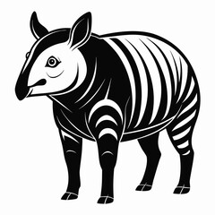 babirusa vector illustration