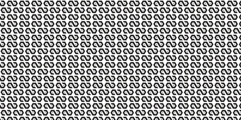 Seamless Pattern with Interlocking Chain Loop Motifs in Monochrome Style for Backgrounds, Textiles, Branding, Packaging, and Modern Design Projects