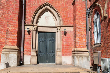 side entrance door of St. Ignatius Xujiahui Cathedral, Shanghai