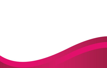 Abstract red curved banner background. vector illustration