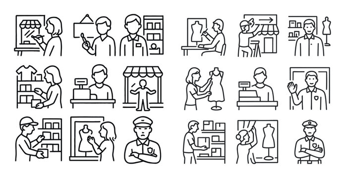 Retail Roles Icons