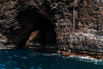Napali Coast of Kauai, Hawaii. Cliffs on the western coast of Kauai.