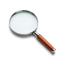 magnifying glass isolated on white