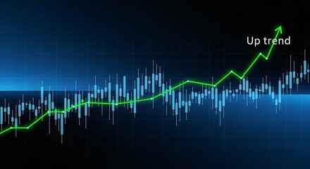 Optimistic Stock Market Growth: An Illustrative Graph Showcasing Positive Trends