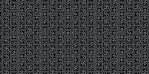 Dark Seamless Pattern with Geometric Industrial Grille Design for Backgrounds, Game UI, Sci-Fi Interfaces, Textures, and Futuristic Visual Projects