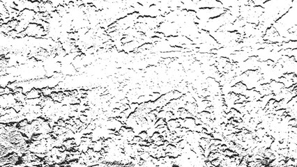 Rough Grunge Wall Texture Background, Vector Distressed Surface Texture Overlay, Gritty Abstract Black and White Texture, Seamless Rough Concrete Texture Template