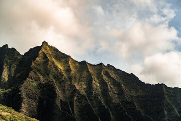 Napali Coast of Kauai, Hawaii. Cliffs on the western coast of Kauai.