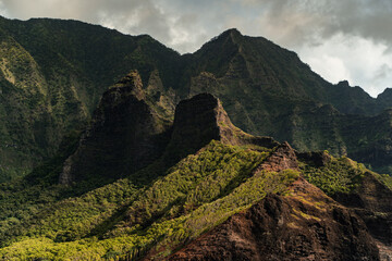 Napali Coast of Kauai, Hawaii. Cliffs on the western coast of Kauai.