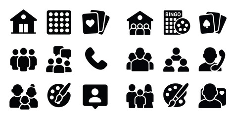 Aging Care Icon Set
