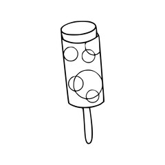 summer treat line drawing