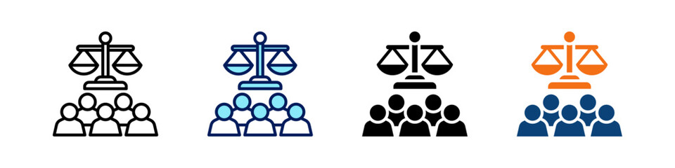Business Ethics All In One Icon Multi Styles Vector Set