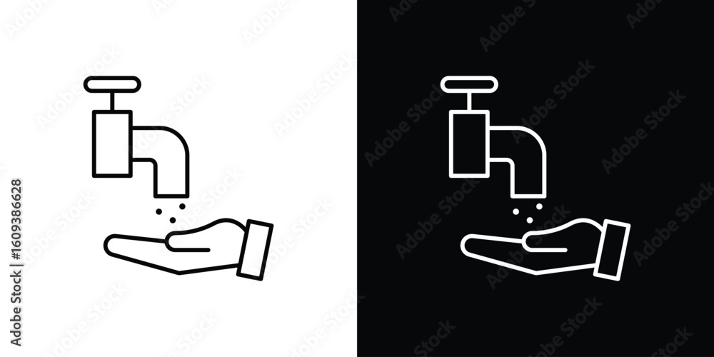 Poster ablution icon simple set. vector icons for graphic design template.