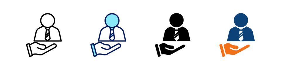 Ownership All In One Icon Multi Styles Vector Set