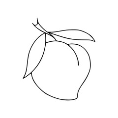 sweet peach doodle art