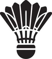 Vector of badminton shuttlecock icon