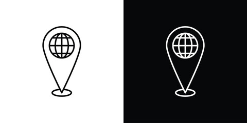 Global forum icon Simple Set. Vector icons for graphic design template.