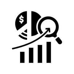 Market Research glyph icon