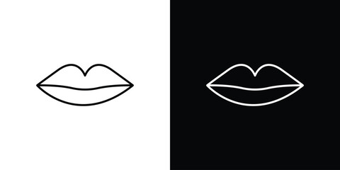 Lips icon Simple Set. Vector icons for graphic design template.