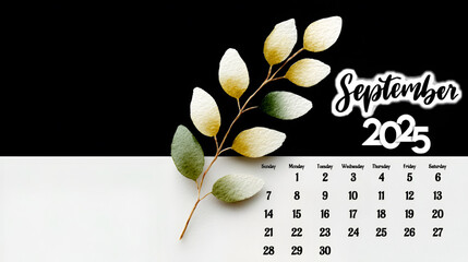 September 2025 Desktop Calendar.Digital Wallpapers, Desktop Organizers, Digital Planners.