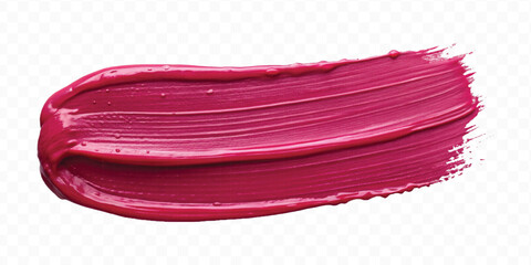 realistic 3d  glossy smooth paint swatch smear smudge in different colour style isolated on transparent background