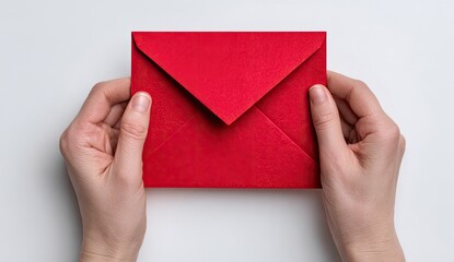Red envelope held by hands (6)