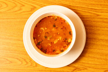 Pasta and beans soup