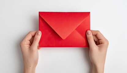 Red envelope held by hands (2)