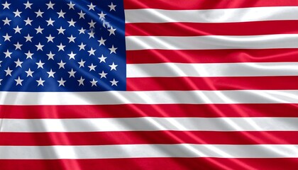 Fototapeta premium American flag, draped fabric