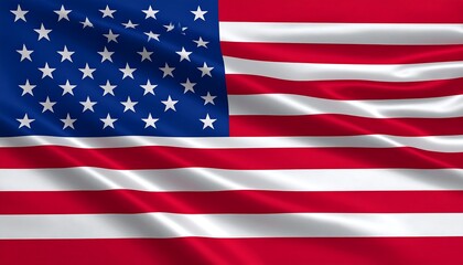 Waving American flag