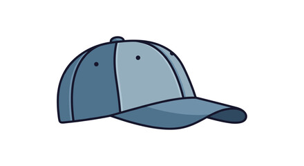 Fototapeta premium Classic baseball cap with curved brim and adjustable strap for everyday wear