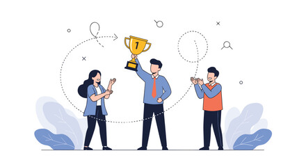 Achieving business goals through teamwork and celebration of success