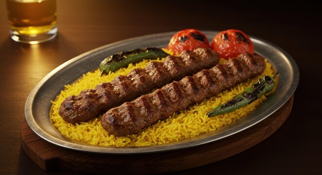 Mature man laughs while using tablet in domestic kitchen setting