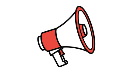 Announce information loudly with a megaphone and convey important messages clearly