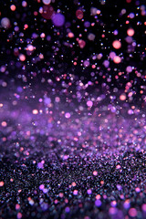 Abstract Background with Bokeh Glitter. Generative AI