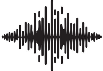 sound wave audio vector illustration