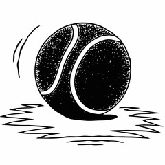 tennis ball vector illustration