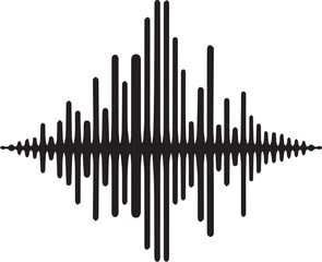sound wave audio vector illustration