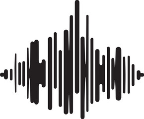 sound wave audio vector illustration