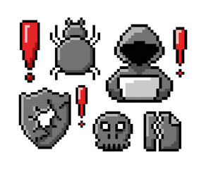Pixel Hacking and Virus Alert Icons