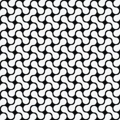 Аbstract blob seamless pattern. White blob pattern
