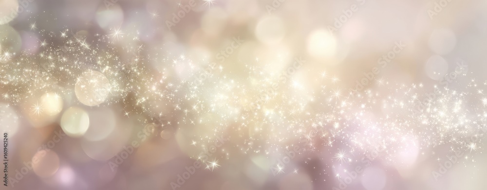 Poster the sparkling bokeh background creating a dreamy and ethereal atmosphere