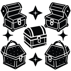 Treasure Chests & Magic Symbols - Vector Pack