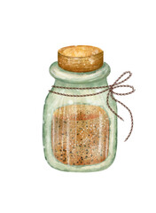 Vintage Spice Jar – PNG on Transparent Background
